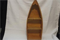 Wooden Boat Shelf Décor 10 x 6 x 29