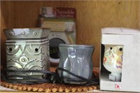 Candle Warmers: (2) Electric, (1) Plug In Scented