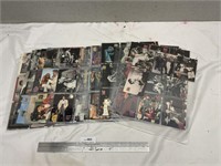 Qty=17 Sheets of Elvis Presley Trading Cards