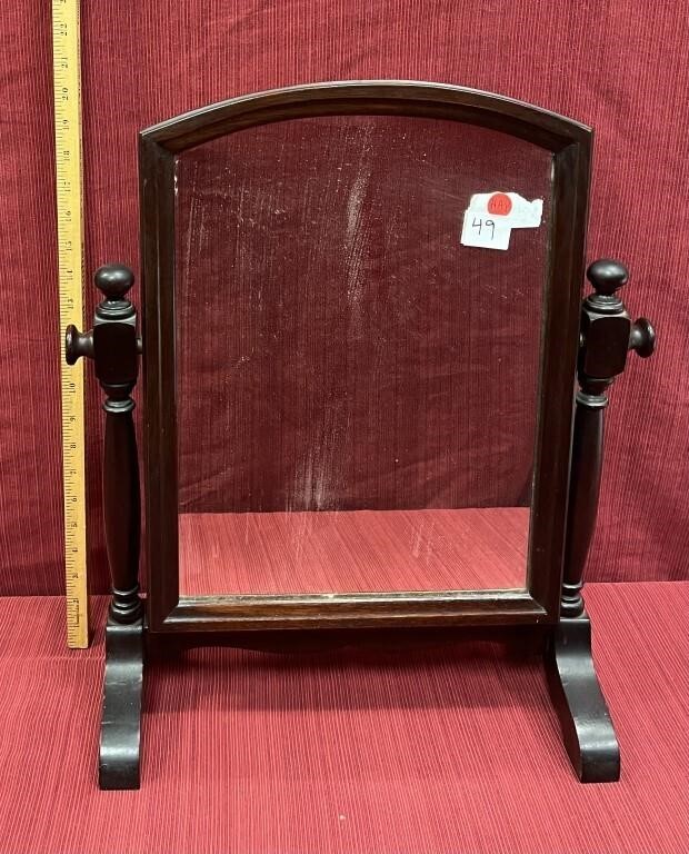 Mahogany shaving mirror