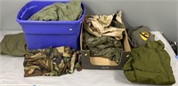 Military Clothing & Bags Lot Collection