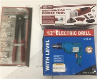 Lot of assorted tools including electric drill