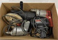 LOT OF VARIOUS TOOLS INCLUDING MILWAUKEE DRILL