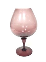Large Amethyst Wine Glass - 14.5"H