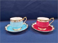 Pair Royal Albert Teacups and Saucers