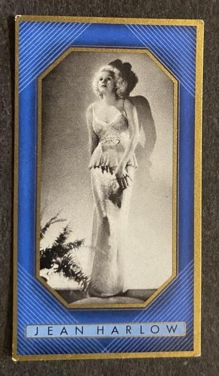 JEAN HARLOW: Antique Tobacco Card (1936)