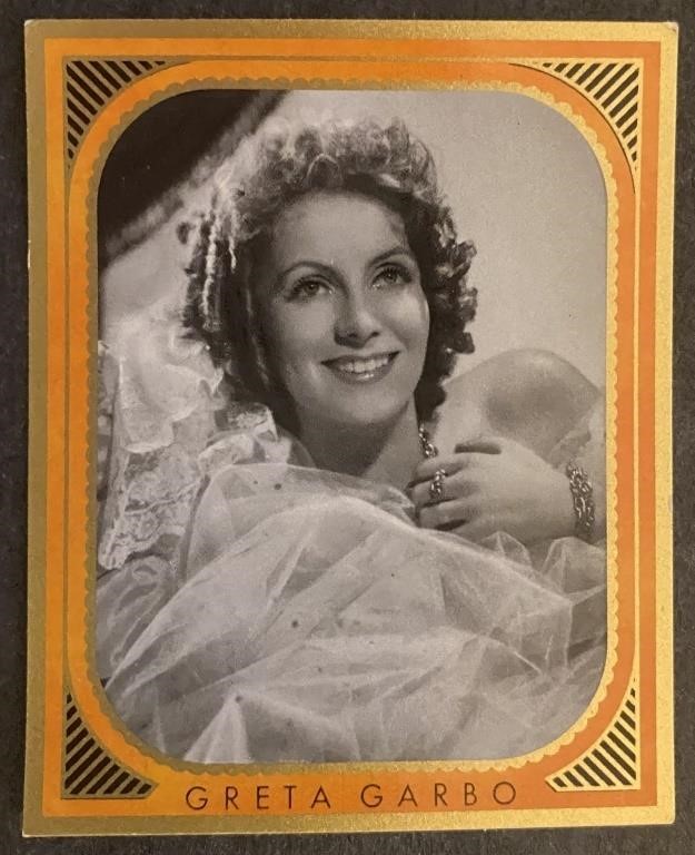 GRETA GARBO: Antique Tobacco Card (1936)