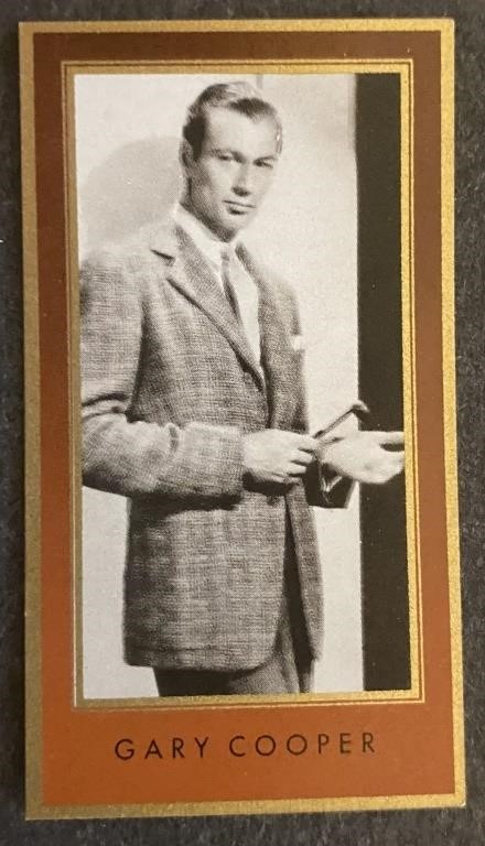 GARY COOPER: Antique Tobacco Card (1936)