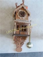 Wooden Folk Art Clock