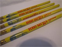 5 Vintage Debus Gay 90's Light Bread Pencils