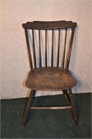 Early Windsor spindle back kitchen chair