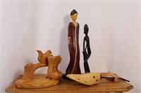 COLLECTION OF ASIAN AND CHIP WOODEN CARVING