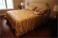King size bed frame mattress and bedding