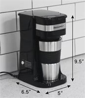 Single Serve Drip Coffee Maker With SS Travel Mug