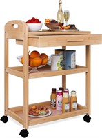 $110 3-Tier Rolling Utility Cart
