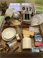 Miscellaneous kitchen lot To include toaster, can