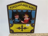 Punch & Judy cast iron bank