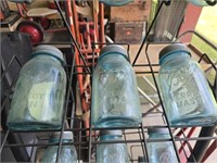 Lot of 3 vintage mason jar