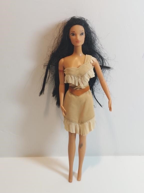 Disney Pocahontas Doll W Costume.  Some Stains On