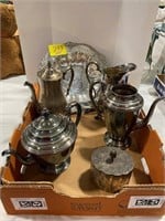 SILVERPLATE TEASET, SILVERPLATE OF ALL KINDS