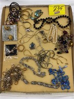 FLAT OF COSTUME JEWELRY