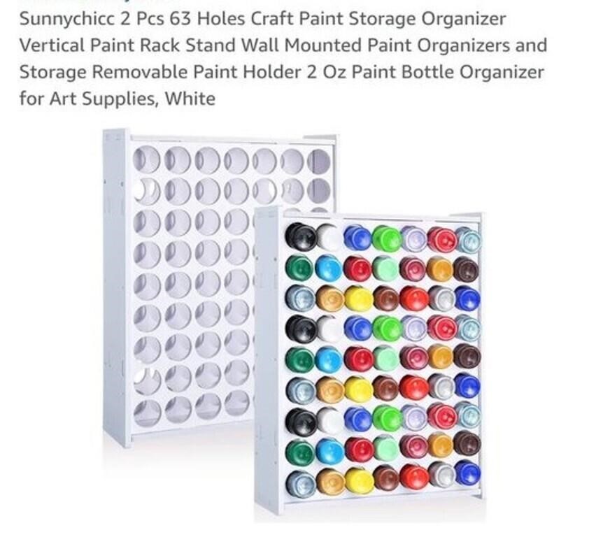 MSRP $47 2 Pack Paint Storage Organizers