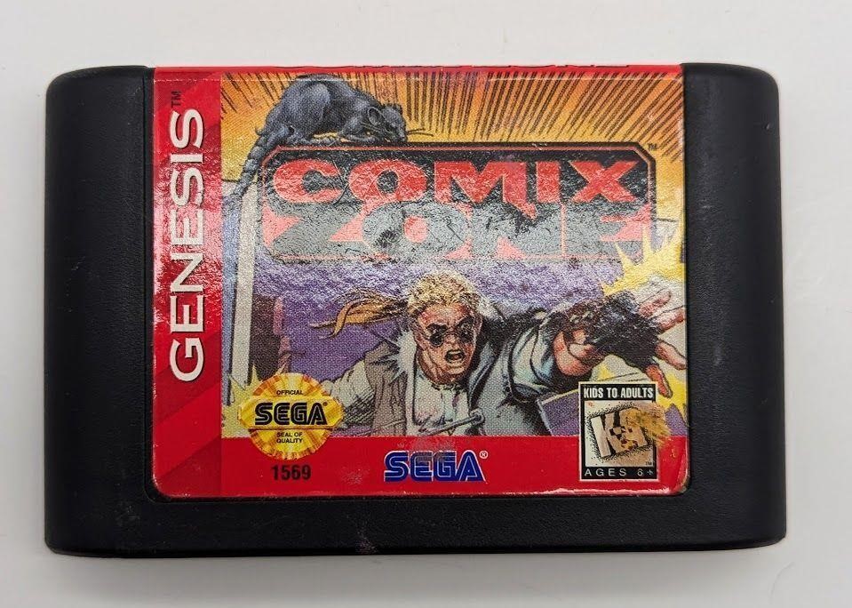 Sega Genesis Comix Zone Video Game Cartridge