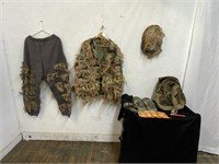 CAMO  BACK PACK HUNTING COAT  PANTS  HAT