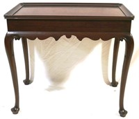 Henkel Harris draw leaf tea table in mahogany