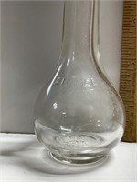 Vtg Rounded Glass Bottle