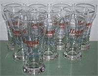 (8) Vtg Hamm's Beer 5.5" Tall Bar Glasses
