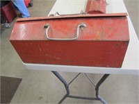 Steel tool box w/tools