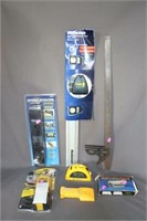 Lot - Stud Finder, Level, Straight Line Measure