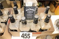 (12) 1 Liter Jack Daniels Bottles (Empty)