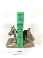 Pair of Bronze Horse Head Book Ends