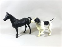 Horse and Pointer Dog Cast Iron Door Stops