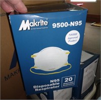 BOX OF 20 N-95 FACE MASKS