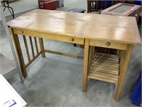 Wooden desk.  30 x 52 x 26