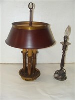 Red Shade Lamp and Other