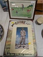 Golf items, advert, pictures