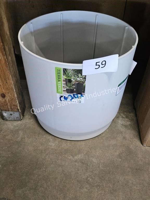 large plastic planter with drainage