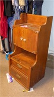 Vintage Child's Oak Cabinet B