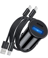 Fast Car Charger with Cable,[Apple
