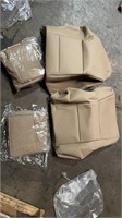 tan faux leather seat covers