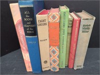 8 Old Books Various Condition