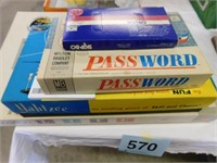 Vintage games: Yahtzee - Password - Skip-Bo -