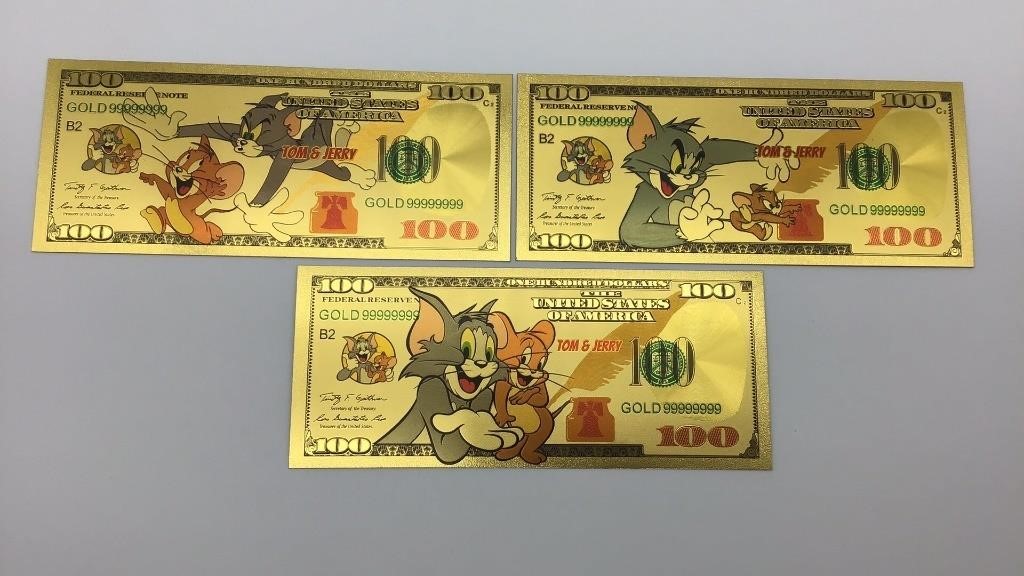 Tom & Jerry Collectible Gold Bills