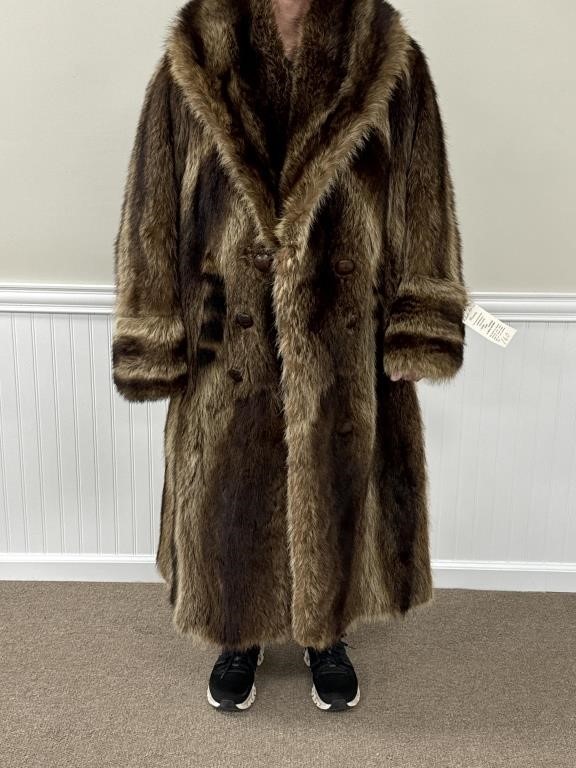 Men's Fur Raccoon Coat