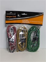 $8 Package of 3 Bungee Cords Assorted Sizes