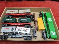 Lionel rolling stock train cars.